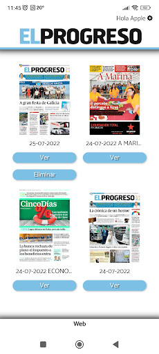 Android application Kiosco El Progreso screenshort