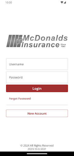 Android application McDonalds Insurance screenshort