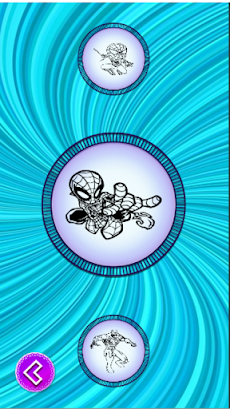 Spider super heroes coloring game of woman Drawのおすすめ画像3
