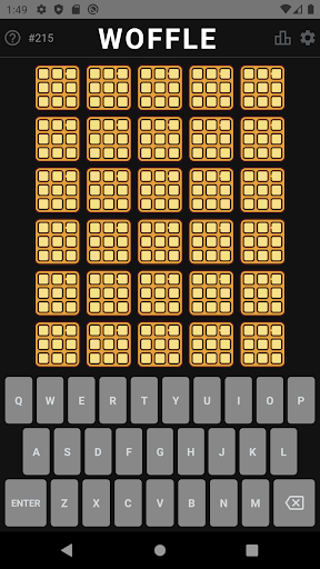 Android application Woffle: 5 letters a word screenshort