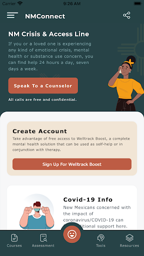 Android application NMConnect screenshort