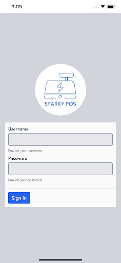 Android application SparkyPOS screenshort