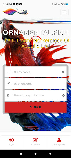 Android application Ornamental Fish screenshort