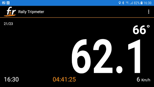 F2R Rally Tripmeter Screen 2