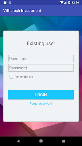 Android application Vithalesh Investment screenshort