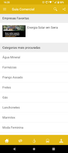 Android application Guia José de Anchieta screenshort