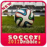 Soccer dribble ball icon