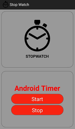Android application Manjot Stop Watch screenshort