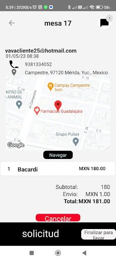 ya-va cocina Screen 3