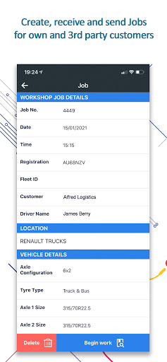 TyreOps Screen 2