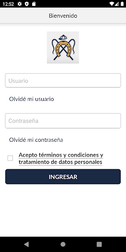 Android application Jockey Club Bogotá screenshort