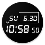 Cover Image of Download Digital Date seconds time widget 1.15 APK