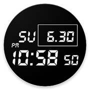 Digital Date seconds time widget