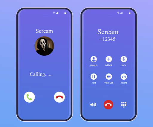 Ghostface ScaryScream fakeCall Screenshot 4 - AppWisp.com