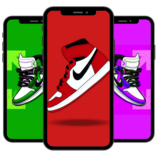 Jordan Sneakers Wallpaper logo