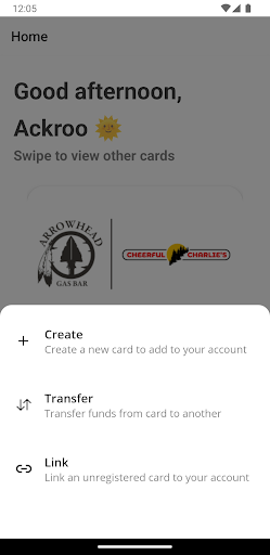 Arrowhead Gas Bar Rewards Screen 2