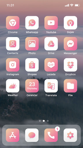 Wow Cherry Blossom - Icon Pack Screen 2