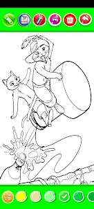 Puss In Boots Coloring Book
