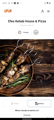 Android application Efes Kebab House & Pizza screenshort
