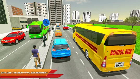Euro City School Bus Games 3D