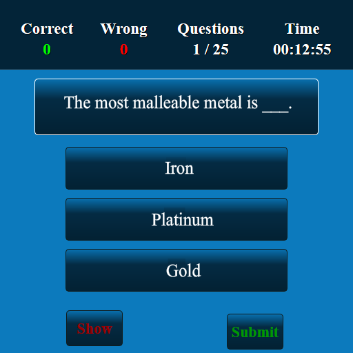 GATE Chemistry MCQ Screen 2