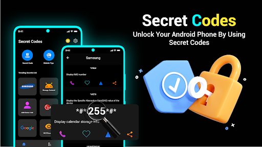 Android application Secret Codes And Mobile Hacks screenshort