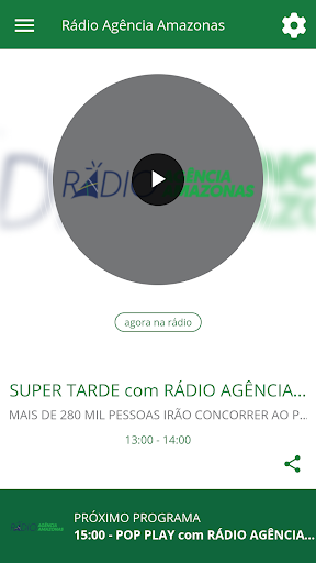 Android application Rádio Agência Amazonas screenshort