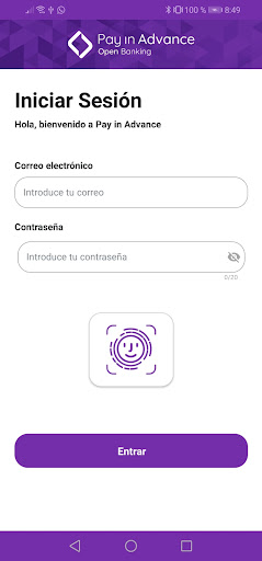 Android application Pay In Advance screenshort