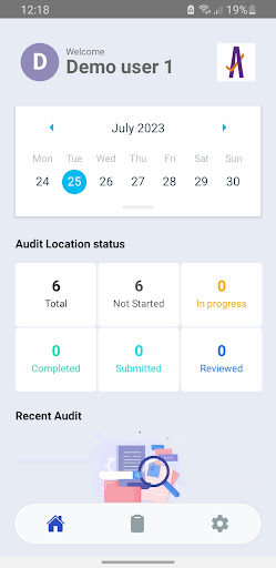 Android application AuditVista screenshort