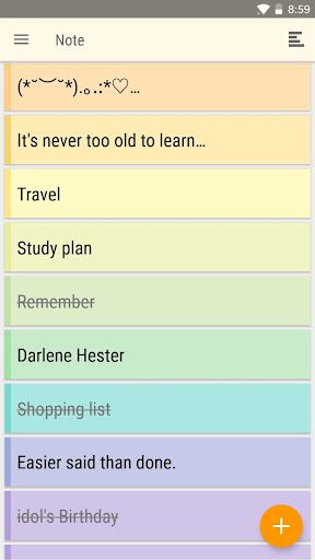 Screenshot of Notepad - Colorful Notes