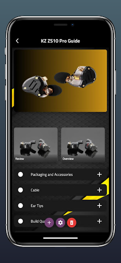 Android application KZ ZS10 Pro Guide screenshort