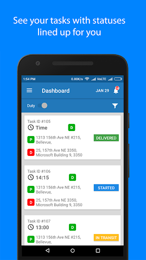 Android application GroceryPik Rider screenshort