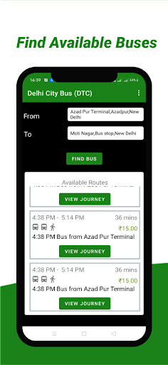 Delhi City Bus Guide DTC Screen 2