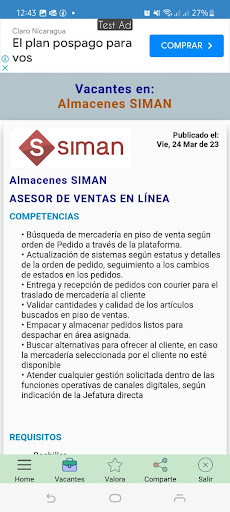 Empleos Nicaragua 24 Screen 3