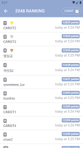 Screenshot 5 SEVENTEEN 2048 Game android