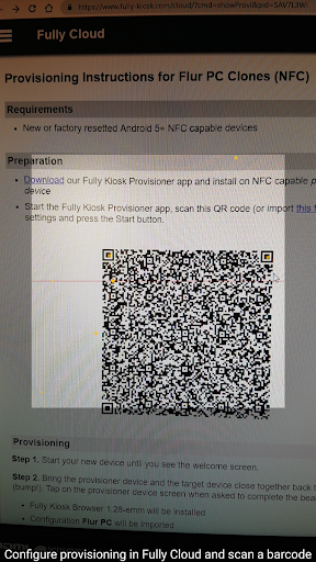 Fully Kiosk Provisioner Screen 3