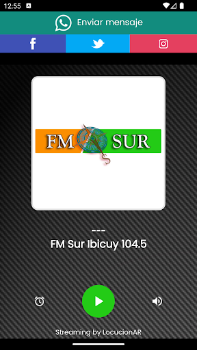 Android application FM Sur Ibicuy 104.5 screenshort