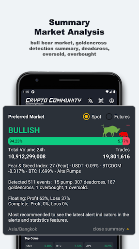 Android application Crypto Community screenshort