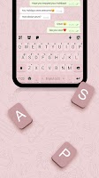 screenshot of Pink SMS Keyboard Background