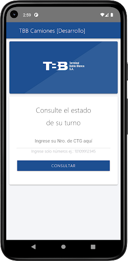 Android application TBB Camiones screenshort
