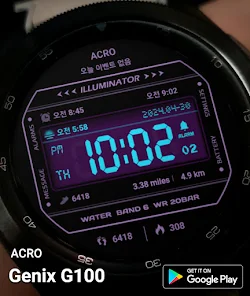 ACRO Genix G100 digital watch Google Play d T tbiql r