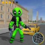 Green Pool Stickman Rope Hero Gangstar Crime icon