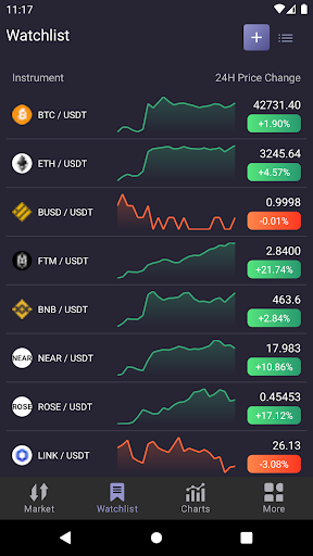SciTrader - Crypto Trading Screen 2