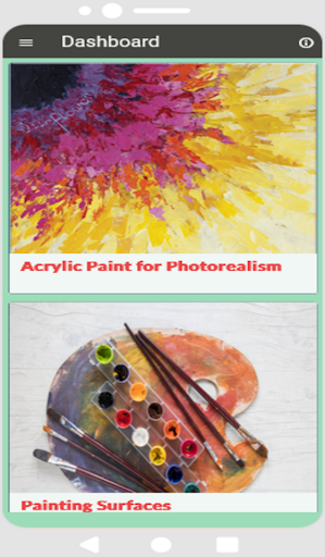 Android application Acrylic Paintings Tutorial screenshort
