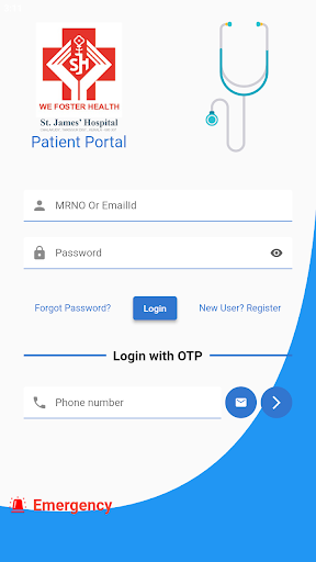 Android application St James Patient screenshort