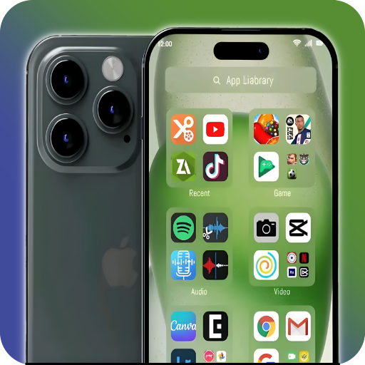 iPhone 15 Pro launcher theme