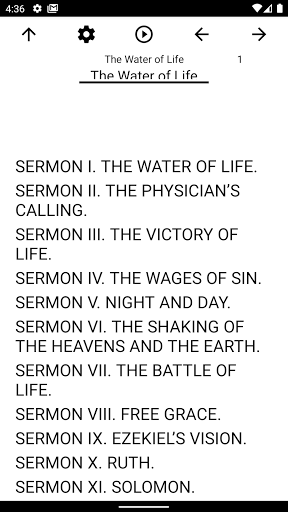 Android application Book, The Water of Life screenshort
