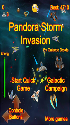 Android application Pandora Storm Invasion screenshort