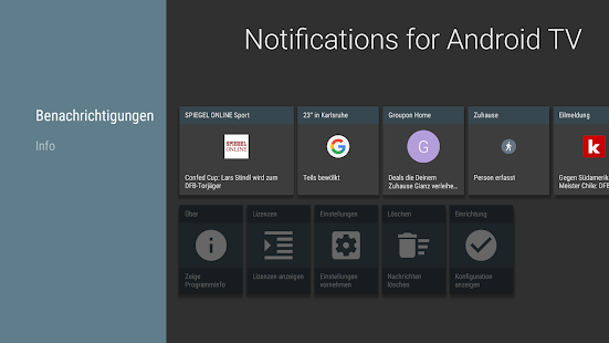 Notifications for Android TV Screenshot