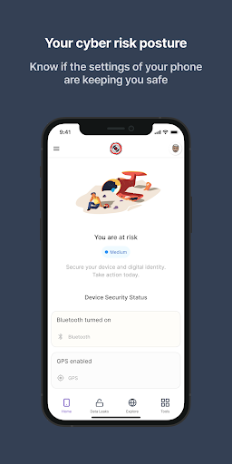 Android application DeFNCE screenshort